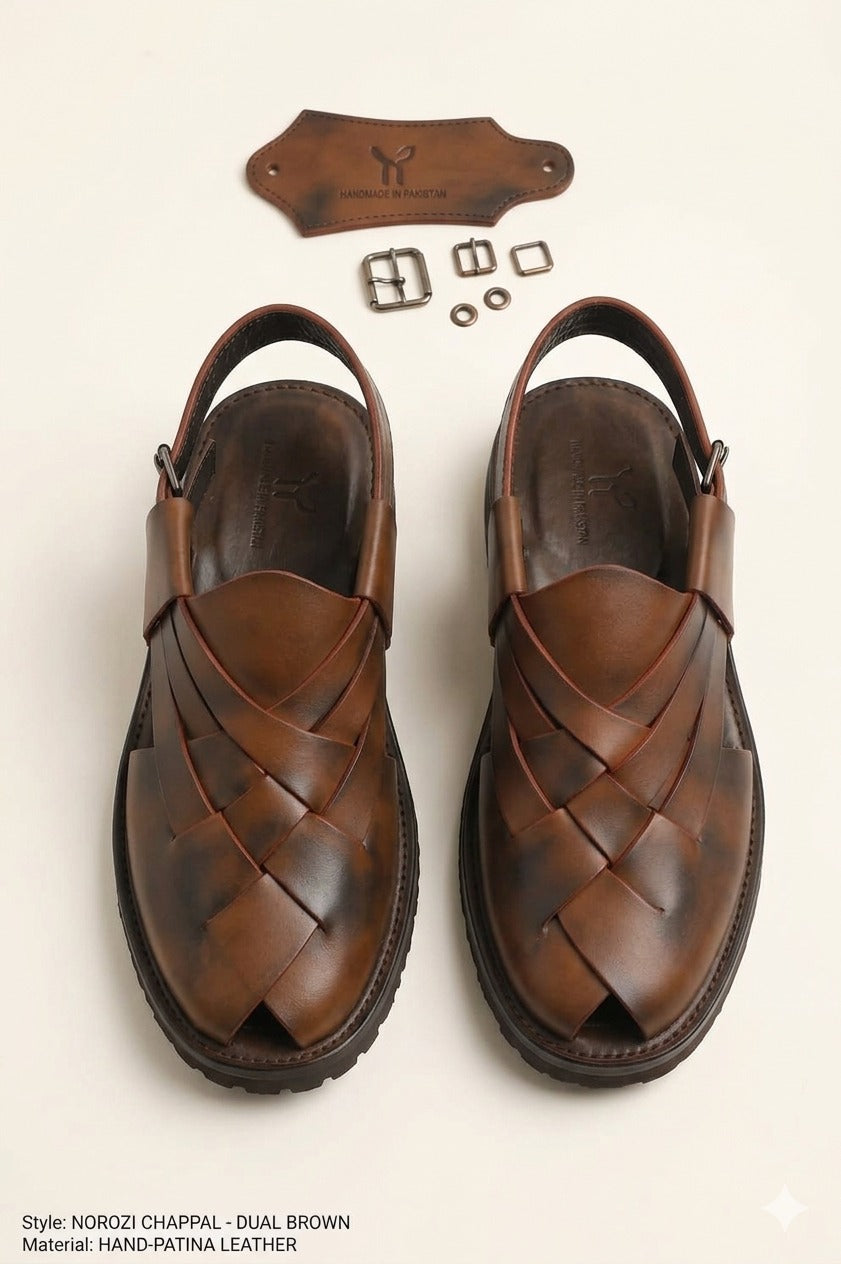 Layers Patina Chappal for Men – Premium Handmade Leather