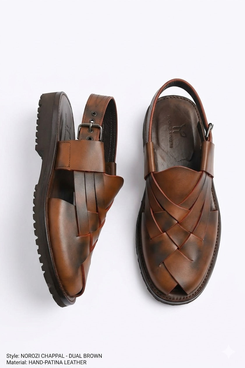 Layers Patina Chappal for Men – Premium Handmade Leather