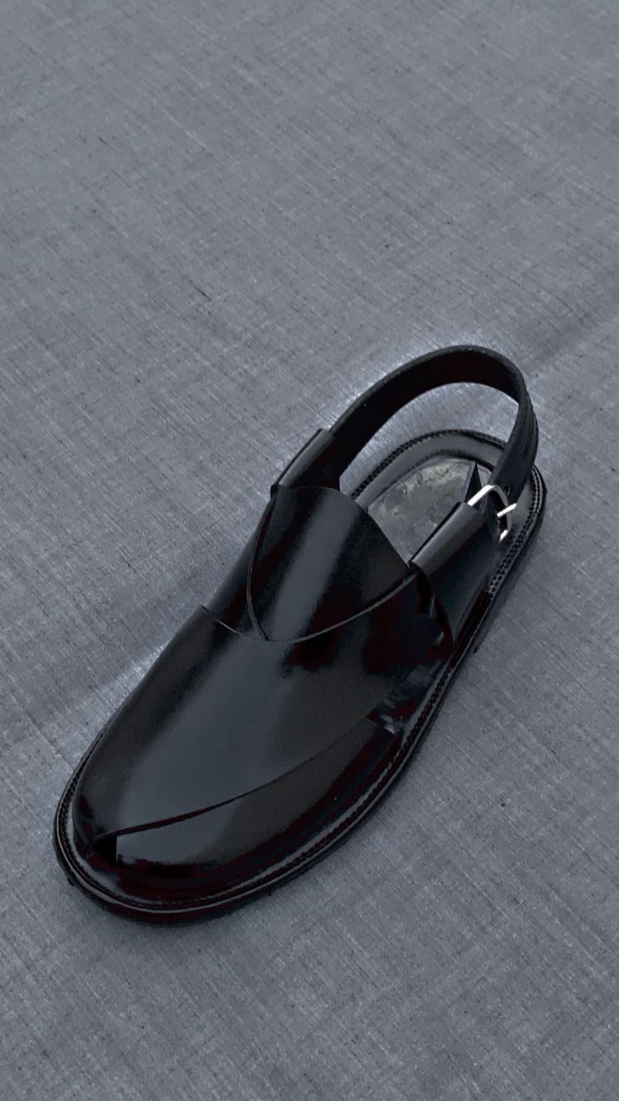 Hand Crafted Black Shine Peshawari Chappal for Men – Premium Leather