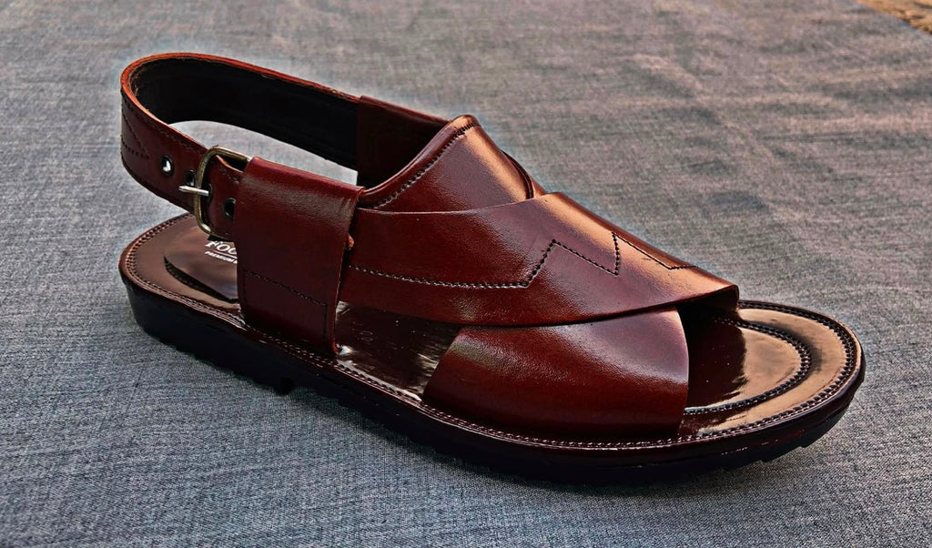 Handmade Mustard Panjedar Chappal for Men – Premium Leather Traditional Sandals